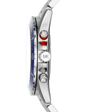 Michael Kors Ryker Chronograph Black Dial Silver Steel Strap Watch For Men - MK8528