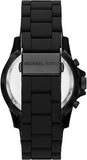 Michael Kors Everest Chronograph Black Dial Black Silicone Strap Watch For Men - MK8980