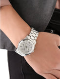 Michael Kors Runway Chronograph Silver Dial Silver Steel Strap Watch For Women - MK7325