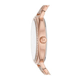 Michael Kors Nia Quartz Rose Gold Dial Rose Gold Steel Strap Watch For Women - MK3990