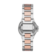 Michael Kors Camille Multifunction White Dial Two Tone Steel Strap Watch For Women - MK6846