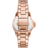 Michael Kors Camille Quartz Mother of Pearl White Dial Rose Gold Steel Strap Watch For Women - MK7364