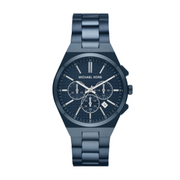 Michael Kors Lennox Chronograph Blue Dial Blue Steel Strap Watch For Women - MK9147