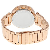 Michael Kors Parker Chronograph Purple Dial Rose Gold Steel Strap Watch For Women - MK6417