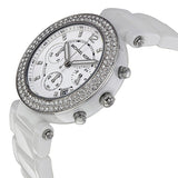 Michael Kors Parker White Dial White Ceramic Strap Watch for Women - MK5654