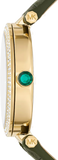 Michael Kors Parker Green Dial Green Leather Strap Watch For Women - MK4724