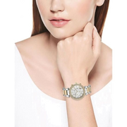 Michael Kors Parker White Dial Two Tone Steel Strap Watch for Women - MK5626