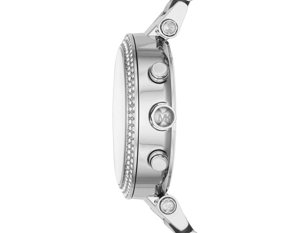 Michael Kors Parker White Dial Two Tone Steel Strap Watch for Women - MK6138