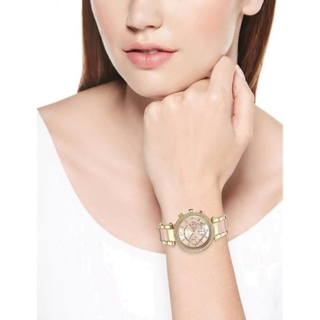 Michael Kors Parker Gold Dial Two Tone Steel Strap Watch for Women