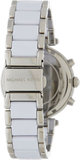 Michael Kors Parker Chronograph Silver Dial Silver Steel Strap Watch For Women - MK6354