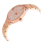 Michael Kors Portia Quartz Rose Gold Dial Rose Gold Steel Strap Watch For Women - MK3678