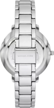 Michael Kors Pyper Grey Dial Silver Steel Strap Watch For Women - MK4672