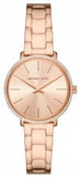 Michael Kors Pyper Quartz Rose Gold Dial Rose Gold Steel Strap Watch For Women - MK1040