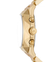 Michael Kors Raquel Analog Gold Dial Gold Steel Strap Watch For Women - MK4690