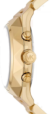 Michael Kors Raquel Analog Gold Dial Gold Steel Strap Watch For Women - MK4690