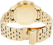 Michael Kors Ritz Chronograph Gold Dial Gold Steel Strap Watch for Women - MK5676