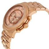 Michael Kors Runway Chronograph Rose Gold Dial Rose Gold Steel Strap Watch for Men - MK8096