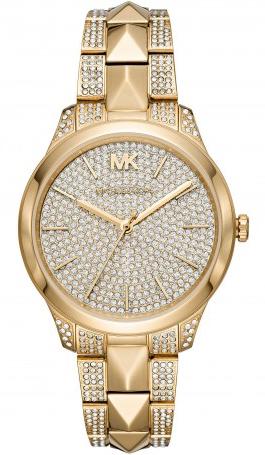 Michael Kors Runway Mercer Crystals Silver Dial Gold Steel  display picture 1