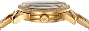 Michael Kors Runway Three Hand Brown Dial Two Tone Steel Strap Watch For Women - MK7389