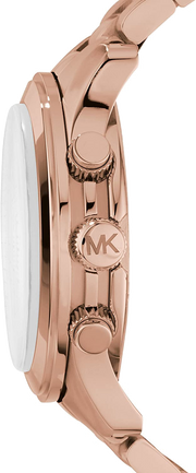 Michael Kors Runway Chronograph Rose Gold Dial Rose Gold Steel Strap Watch for Men - MK8096