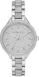 Michael Kors Runway Crystals Silver Dial Silver Steel Strap Watch for Women - MK3822