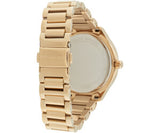 Michael Kors Sage Three-Hand Mother of Pearl White Dial Gold Steel Strap Watch for Women - MK4805