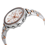 Michael Kors Sofie Chronograph Quartz White Dial Two Tone Steel Strap Watch For Women - MK6558