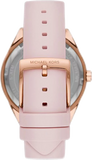 Michael Kors Quartz Pink Dial Pink Silicone Strap Watch For Women - MK6946