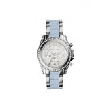 Michael Kors Blair Silver Dial Two Tone Steel Strap Watch for Women - MK6137