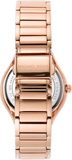 Michael Kors Sylvia Mother Of Pearl Dial Rose Gold Steel Strap Watch for Women - MK4656