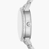 Michael Kors Melissa Quartz Silver Dial Silver Steel Strap Watch for Women - MK1055