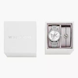 Michael Kors Melissa Quartz Silver Dial Silver Steel Strap Watch for Women - MK1055