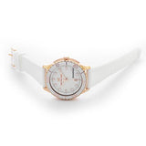 Michael Kors Runway Quartz White Dial White Rubber Strap Watch For Women - MK6853