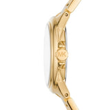 Michael Kors Camille Quartz White Dial Gold Steel Strap Watch For Women - MK7255