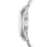 Michael Kors Camille Three Hand Silver Dial Silver Steel Strap Watch For Women - MK7259