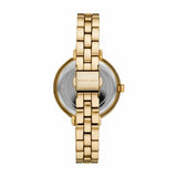 Michael Kors Charley Three-Hand Quartz Gold Dial Gold Steel Strap Watch for Women - MK4399