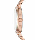 Michael Kors Nia Quartz Rose Gold Dial Rose Gold Steel Strap Watch For Women - MK3990