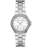 Michael Kors Lennox Three Hand Silver Dial Silver Steel Strap Watch For Women - MK7280