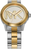 Michael Kors Analog Silver Dial Two Tone Steel Strap Watch For Women - MK7319