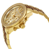 Michael Kors Wren Gold Dial Two Tone Steel Strap Watch for Women - MK6294