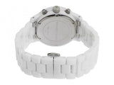 Michael Kors Runway White Ceramic Dial White Steel Strap Watch for Women - MK5161