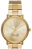Michael Kors Jaryn Analog Quartz Gold Dial Gold Steel Strap Watch For Women - MK3500
