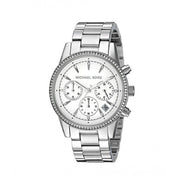 Michael Kors Ritz Silver Dial Silver Steel Strap Watch for Women - MK6428