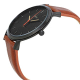 Fossil The Minimalist Black Dial Brown Leather Strap Watch for Men - FS5305