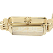 Marc Jacobs Vic Silver Dial Gold Steel Strap Watch for Women - MJ3462