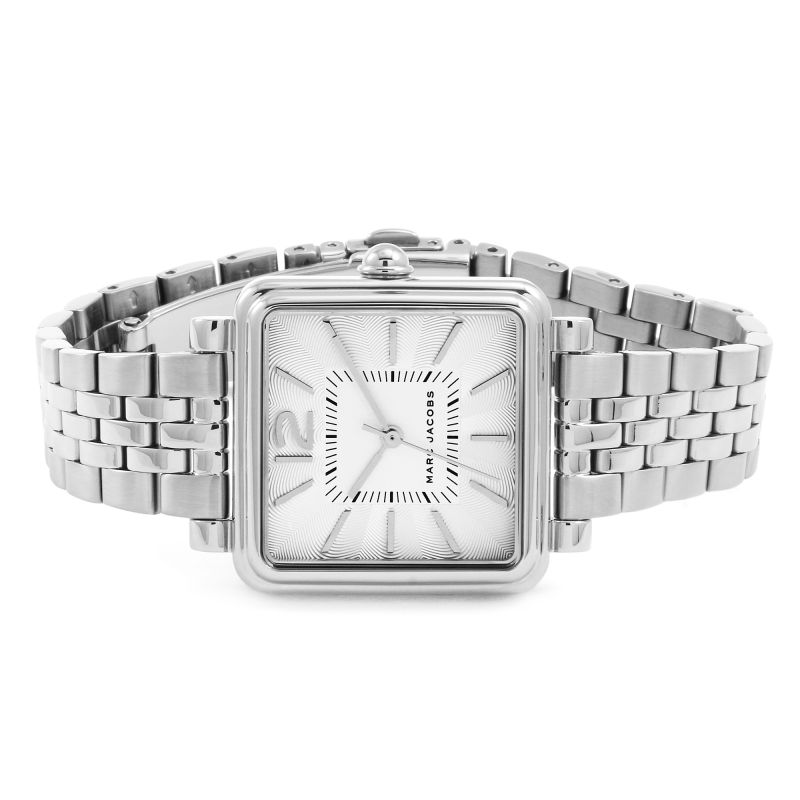 【MARC JACOBS】ウォッチ Marc Jacobs Vic Silver Dial Silver Steel Strap Watch for Women
