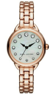 Marc Jacobs Betty Mother of Pearl White Dial Rose Gold Steel Strap Watch for Women - MJ3511