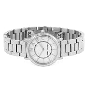 Marc Jacobs Roxy White Dial Silver Steel Strap Watch for Women - MJ3525