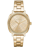 Michael Kors Nia Quartz Gold Dial Gold Steel Strap Watch For Women - MK3989