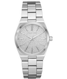 Michael Kors Channing Three Hand Silver Dial Silver Steel Strap Watch For Women - MK6626